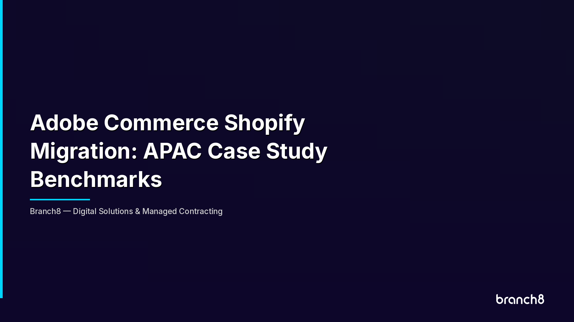 Adobe Commerce Shopify Migration: APAC Case Study Benchmarks - Hero Image