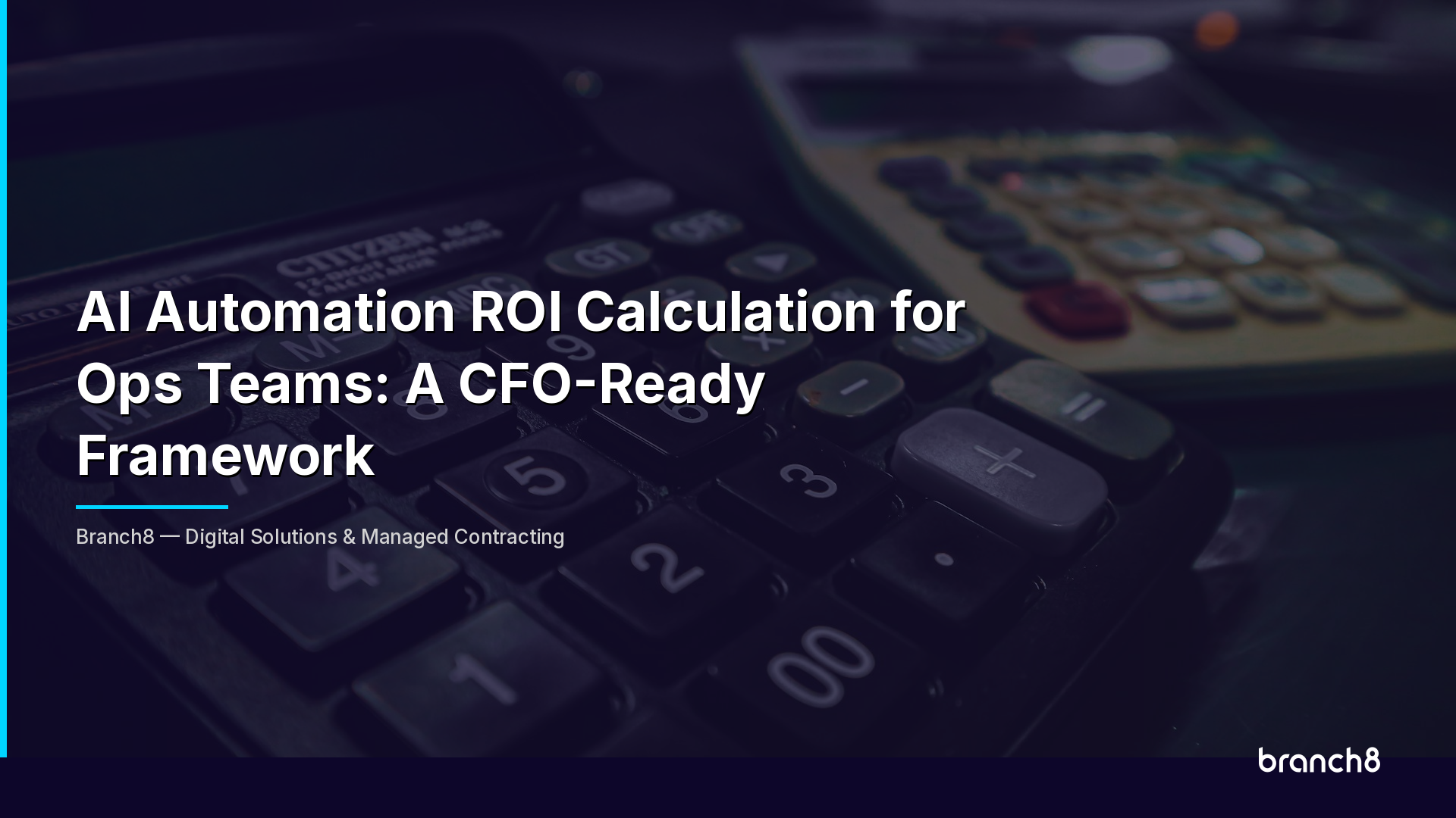 AI Automation ROI Calculation for Ops Teams: A CFO-Ready Framework - Hero Image