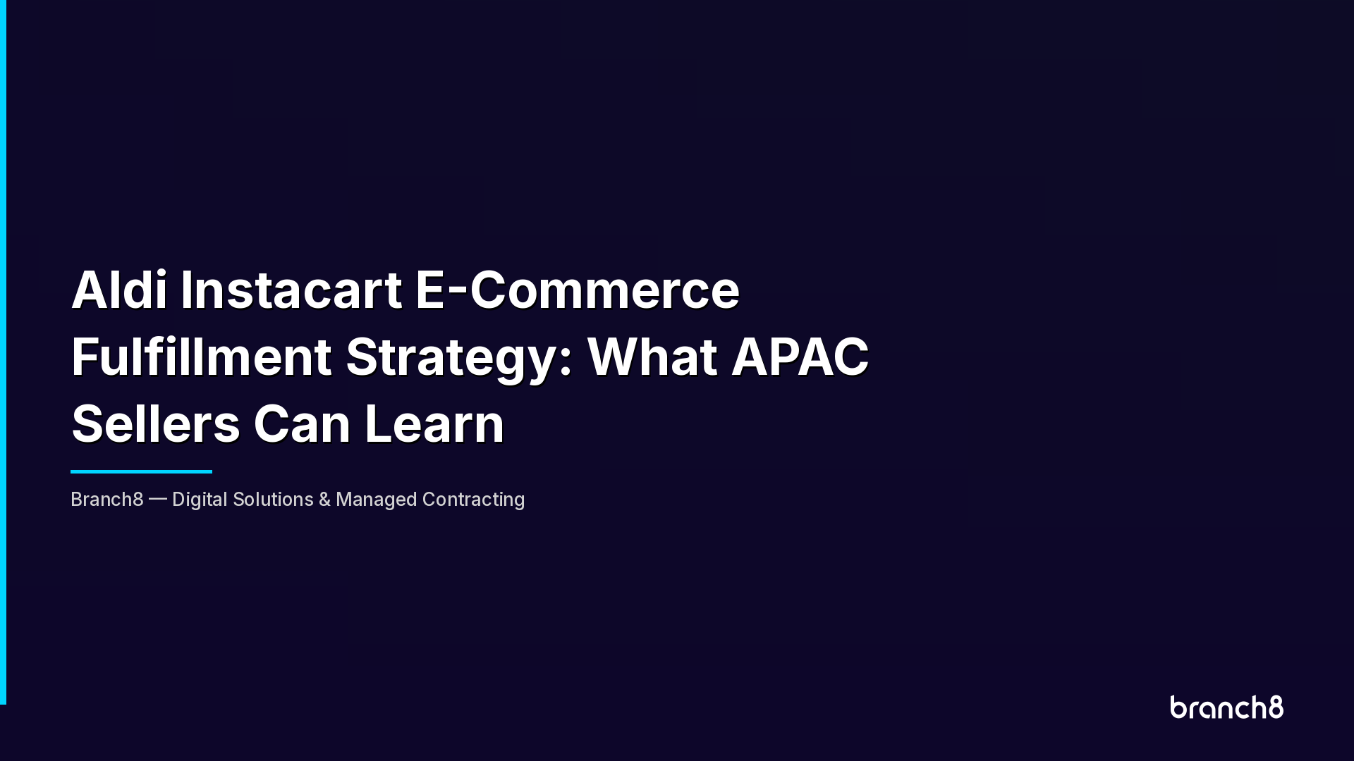 Aldi Instacart E-Commerce Fulfillment Strategy: What APAC Sellers Can Learn - Hero Image