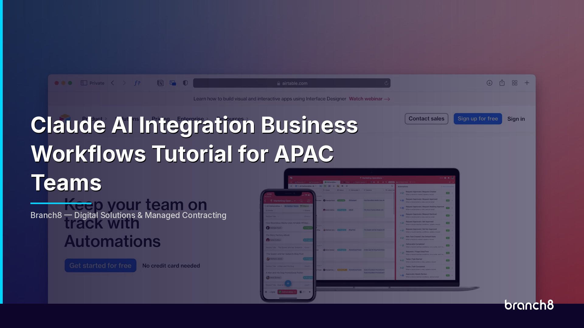 Claude AI Integration Business Workflows Tutorial for APAC Teams - Hero Image