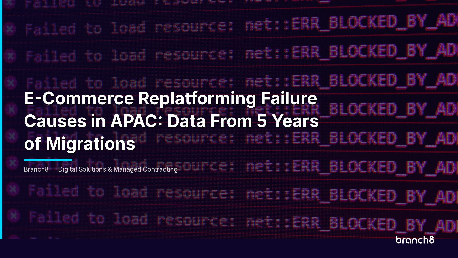 E-Commerce Replatforming Failure Causes in APAC: Data From 5 Years of Migrations - Hero Image