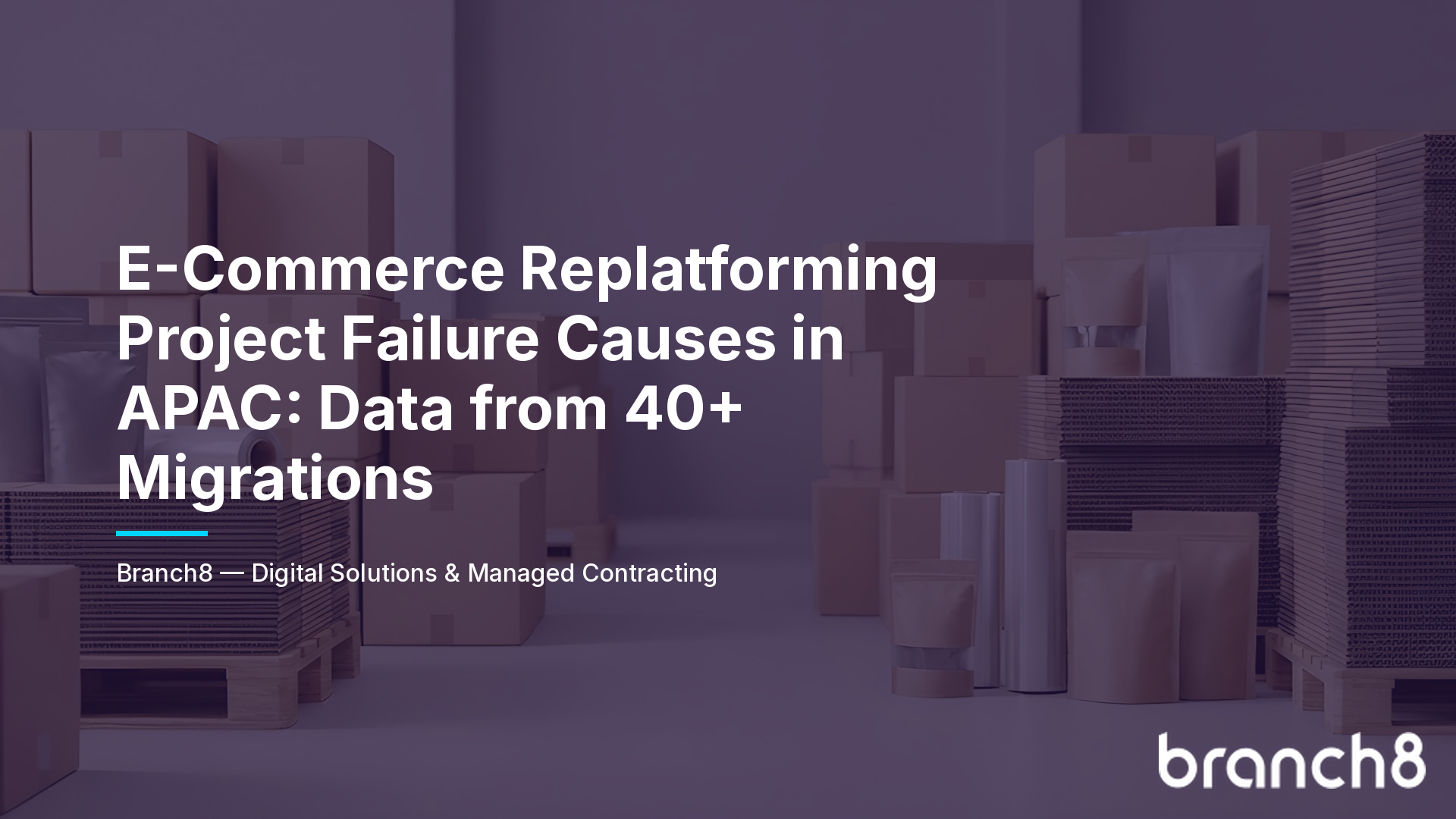 E-Commerce Replatforming Project Failure Causes in APAC: Data from 40+ Migrations - Hero Image
