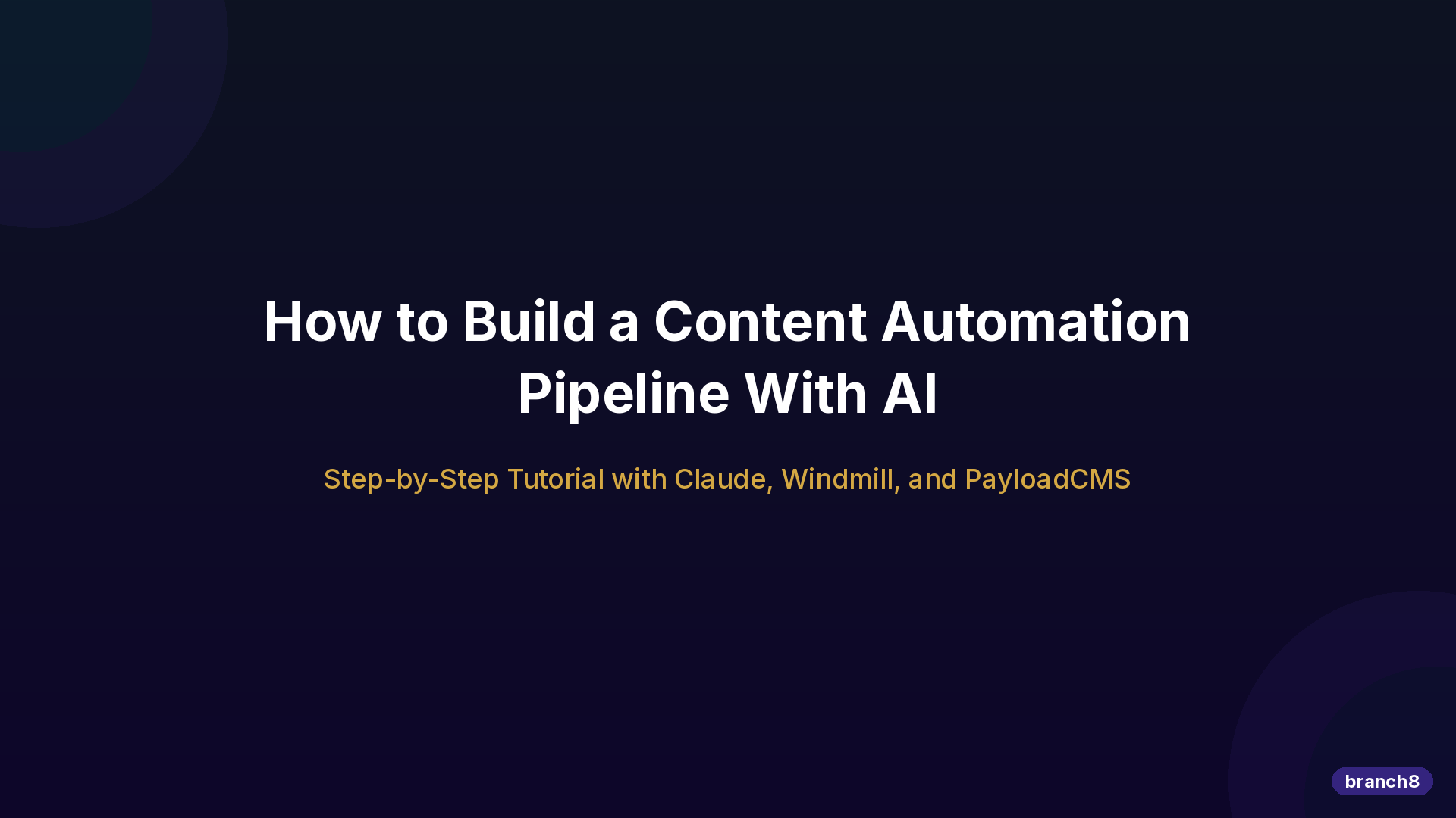 How to Build a Content Automation Pipeline With AI